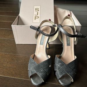 SJP gun metal heels